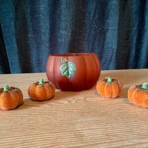 Pumpkin candle set